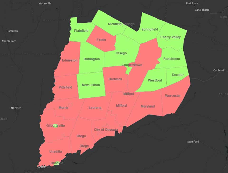 otsego county township and range map