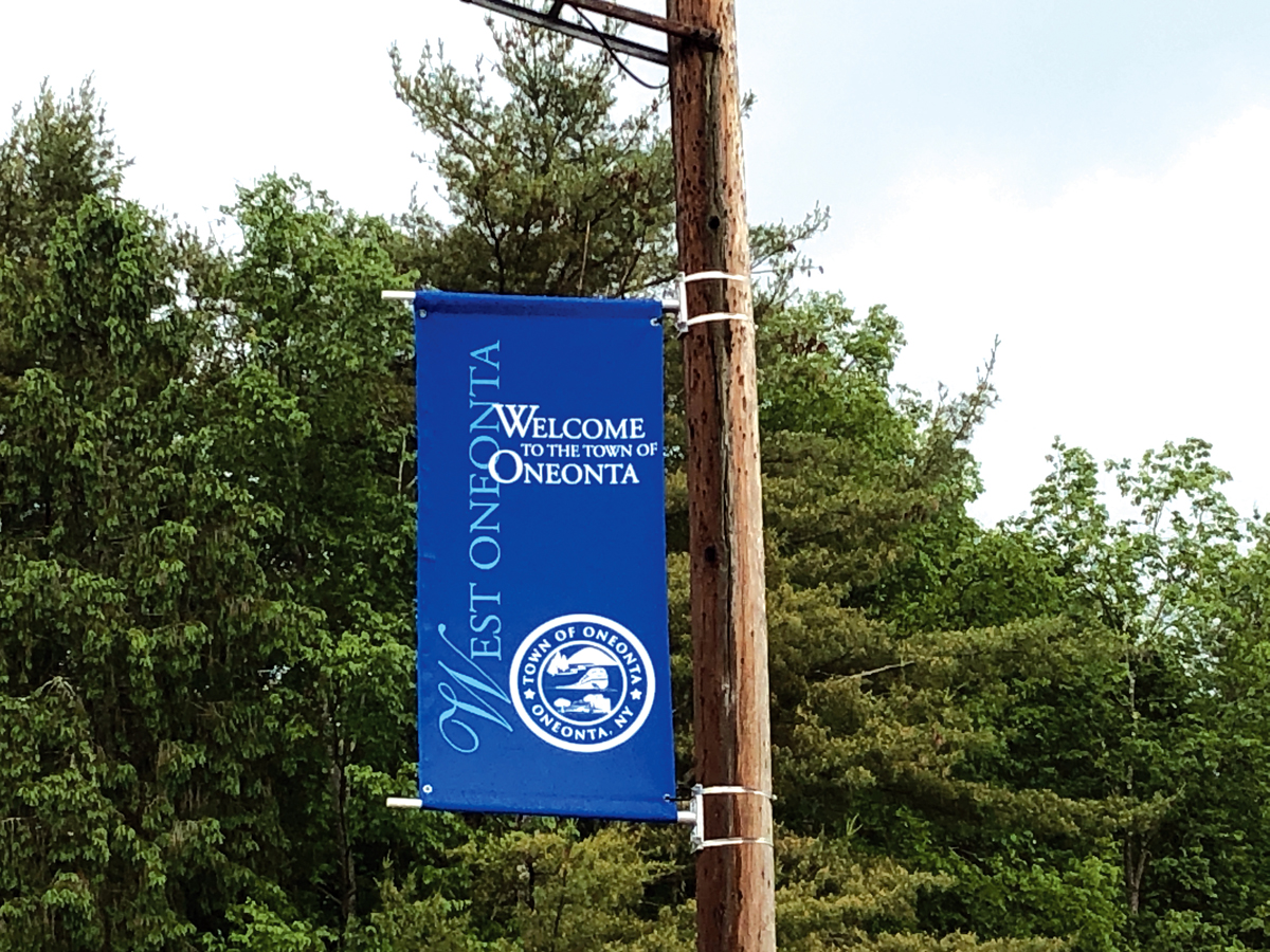 Town of Oneonta Shows Pride in Identity with New Signage – All Otsego